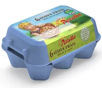 6 œufs frais Perrette datés sur la coquille