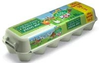 10 + 2 œufs offerts Baby Coque de poules élevées en plein air