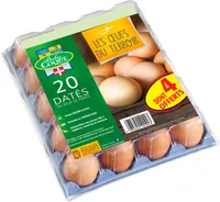 20 dont 4 œufs offerts Baby Coque datés du jour de ponte