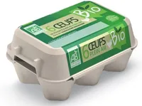6 œufs Baby Coque de poules élevées en plein air issus de l'agriculture biologique
