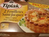 Feuilletés saint jacques sauce cognac fine champagne