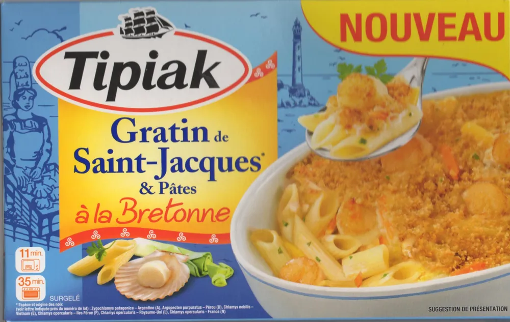 Gratin de Saint-Jacques & Pâtes