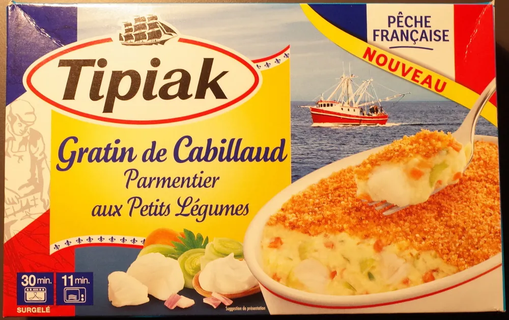 Gratin de cabillaud Parmentier aux petits légumes