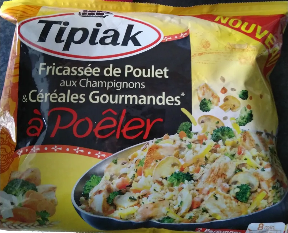 Fricassée de poulet aux champignons et céréales gourmandes à poêler