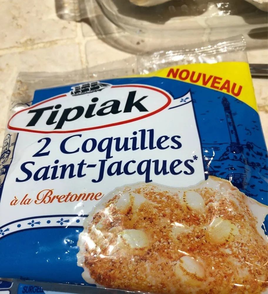 2 coquilles saint-jacques a la bretonne