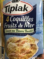 Coquille fruits de mer sauce beurre persillé