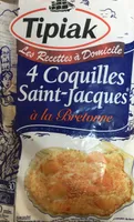 4 coquilles Saint-Jacques à la Bretonne
