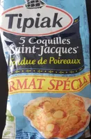 5 coquilles Saint-Jacques fondue de poireaux