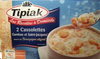 2 cassolettesbGambas et Saint Jacques