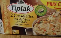 Cassolettes Ris de Veau et Volaille