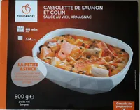 Cassolette de saumon et colin