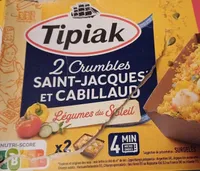 2 Crumbles SAINT-JACQUES ET CABILLAUD