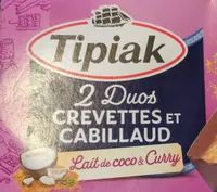 2 Duos CREVETTES ET CABILLAUD Lait de coco & Curry
