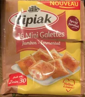 16 mini galettes jambon emmental