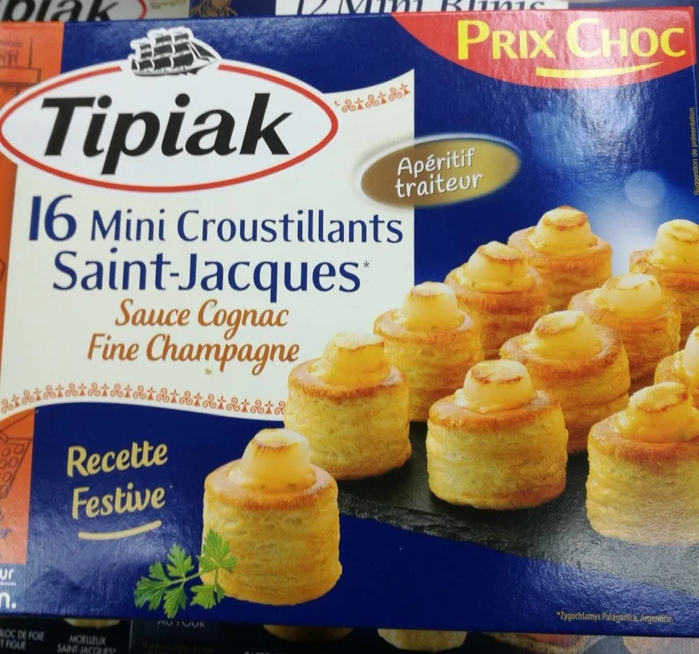 16 mini croustillant saint-jacques sauce Cognac Fine Champagne