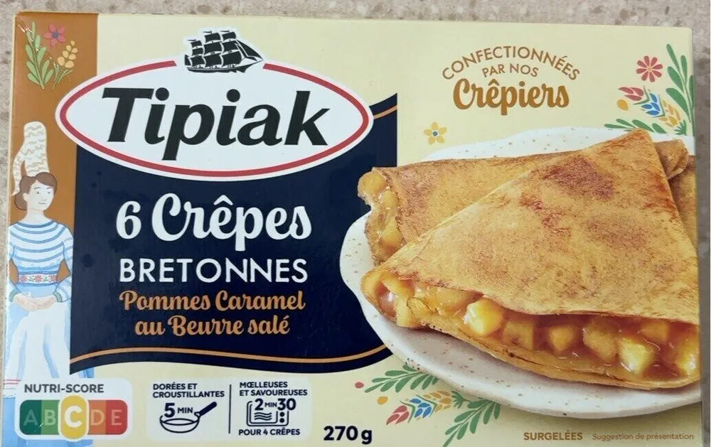 Crêpes bretonnes Pomme Caramel Beurre salé