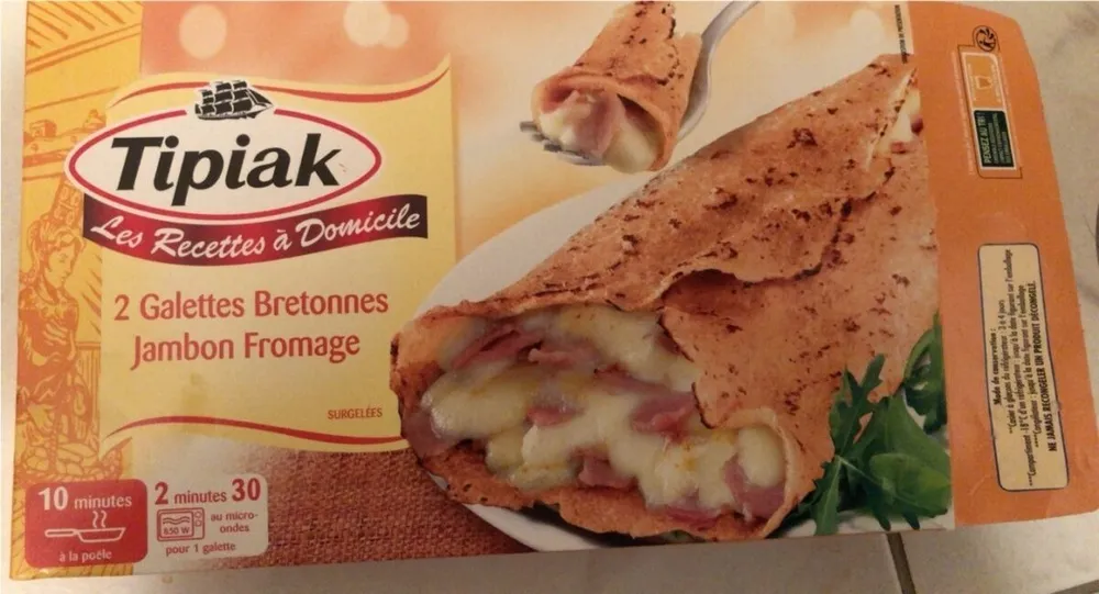 2 Galettes Bretonnes jambon Fromage