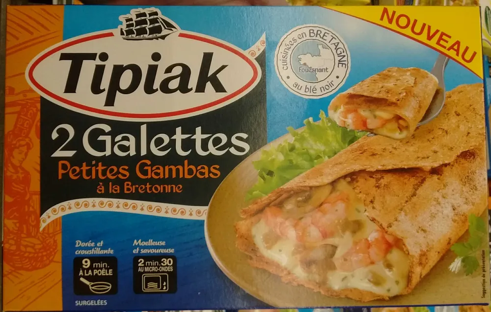 2 Galettes Petites Gambas à la Bretonne