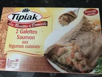 2 galettes saumonaux légumes cuisines