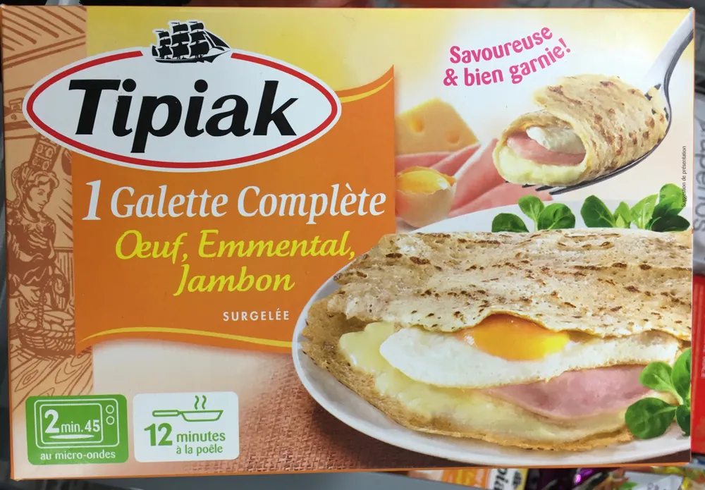 1 Galette Complète Œuf, Emmental, Jambon