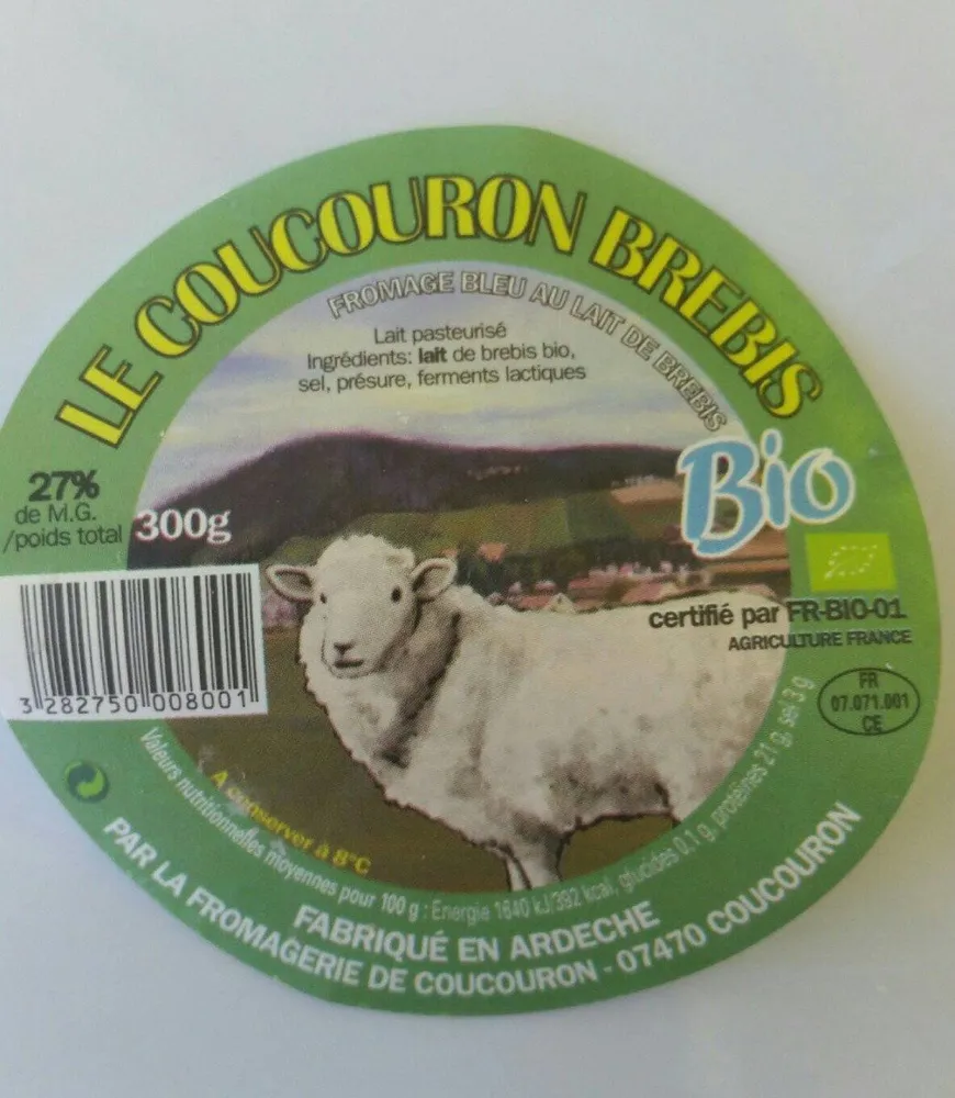 Coucouron brebis bio (fromage bleu au lait de brebis)