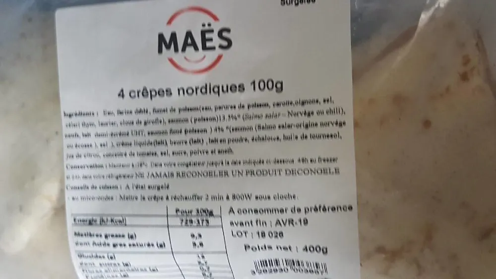 4 crêpes nordiques 100g