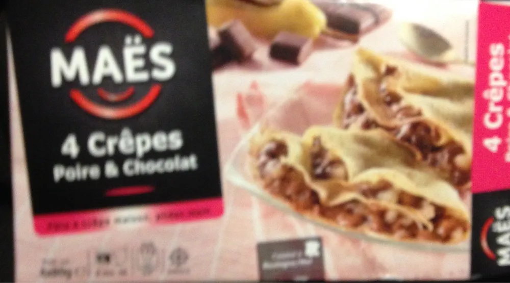 Crepe poire choco