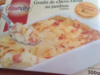 Gratin de chou-fleur au jambon