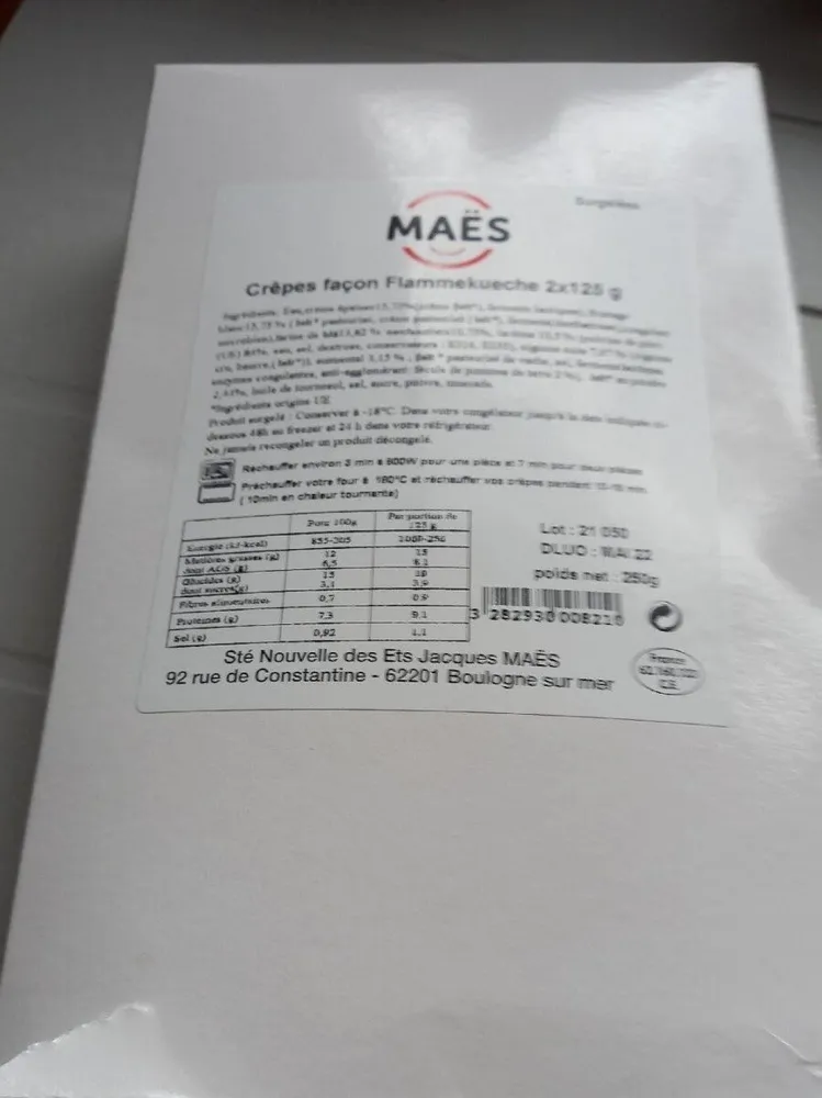 Crepes façon flammekueches