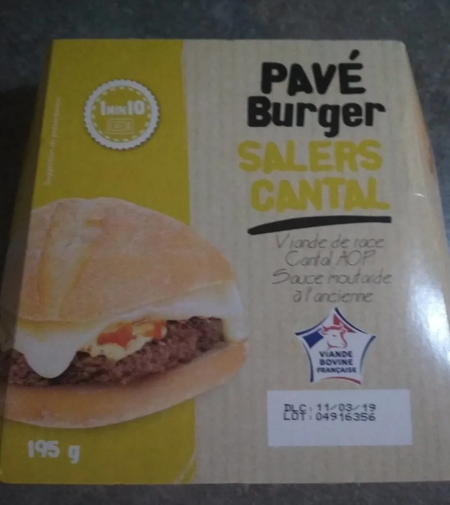 Pavé burger salers cantal