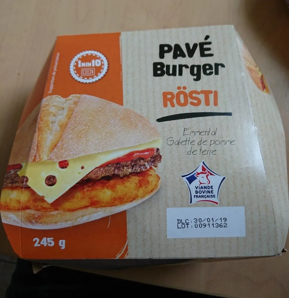 Pavé Burger Rösti