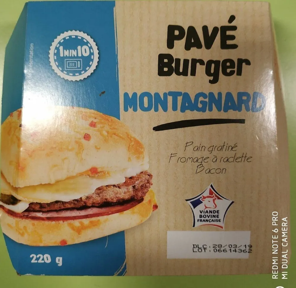 Pavé burger montagnard
