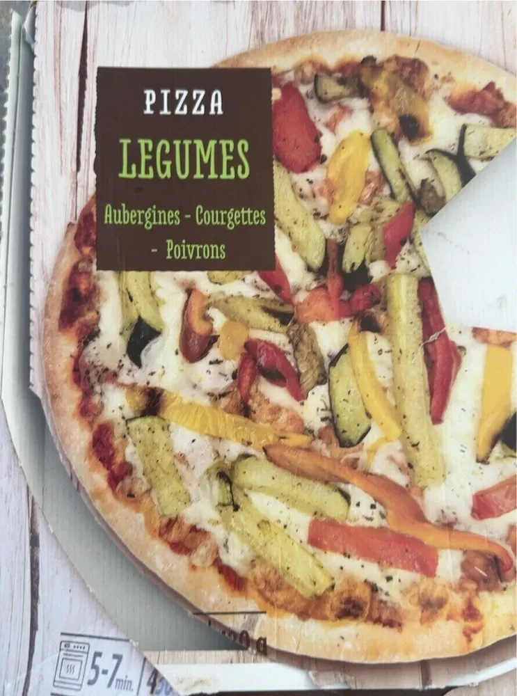 Pizza Légumes Aubergines - Courgettes - Poivrons