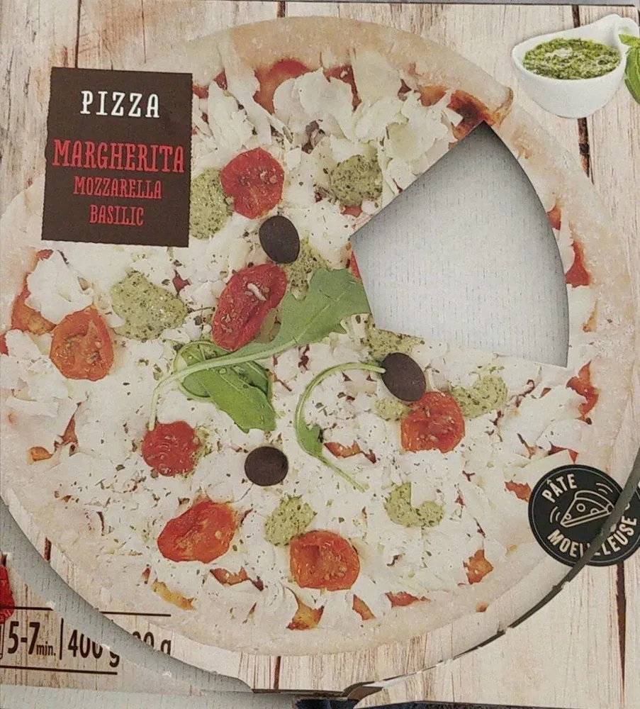 Pizza Margherita Mozzarella Basilic
