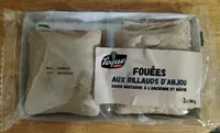 Fouées aux rillauds d'Anjou sauce moutarde à l'ancienne et mâche