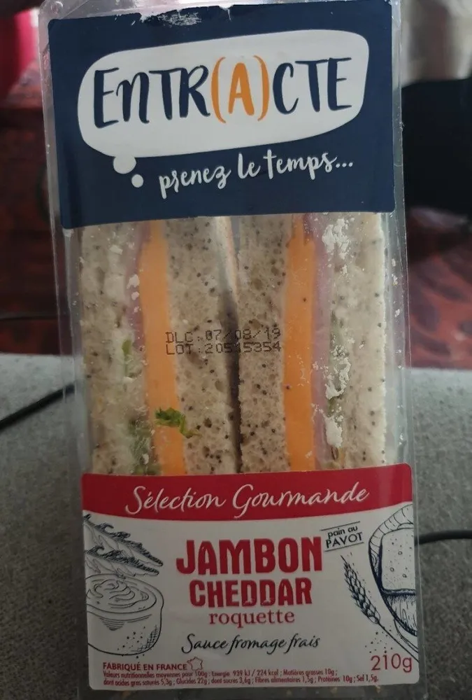 Jambon cheddar roquette