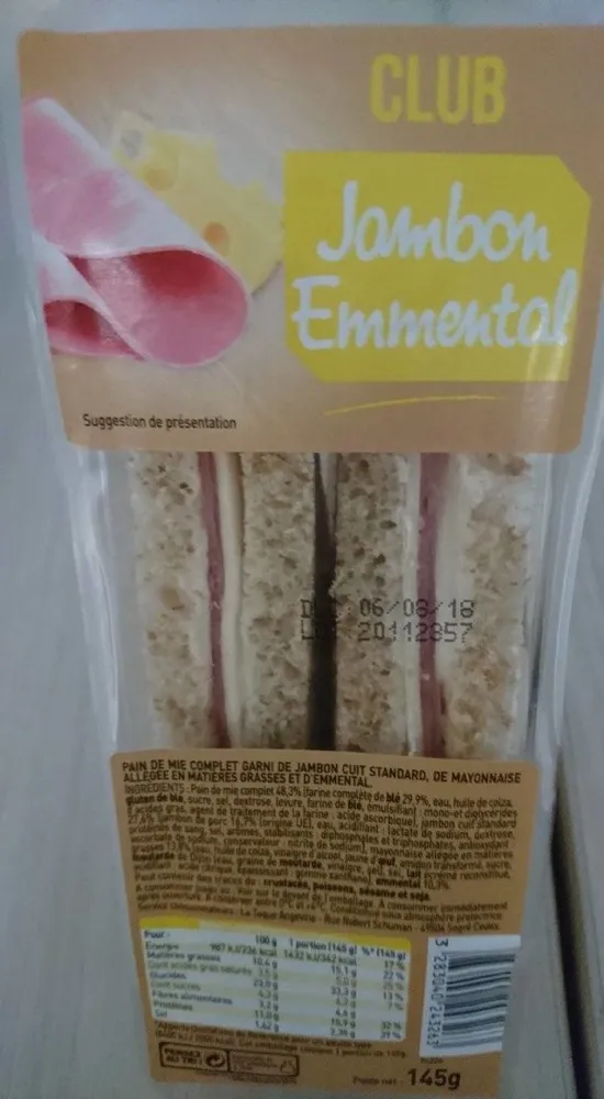 Club jambon emmental
