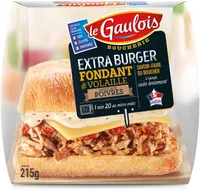 Extra burger fondant de volaille sauce poivre