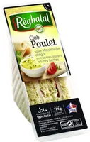 Club poulet sauce mayonnaise allégée et fines herbes