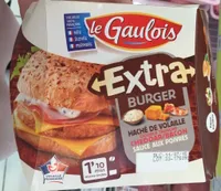 Extra burger haché de volaille fromage fondu bacon