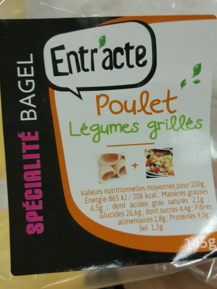 Bagel Poulet légumes grillés