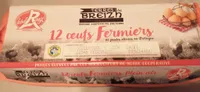 12 Œufs Fermiers de poules élevées en Bretagne