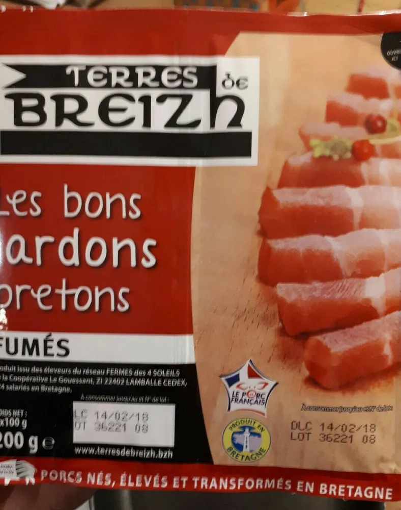 Les bons lardons Bretons - fumés