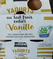 Yaourts au lait frais entier Vanille