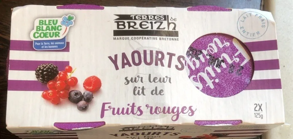 Yaourts sur lit de fruits