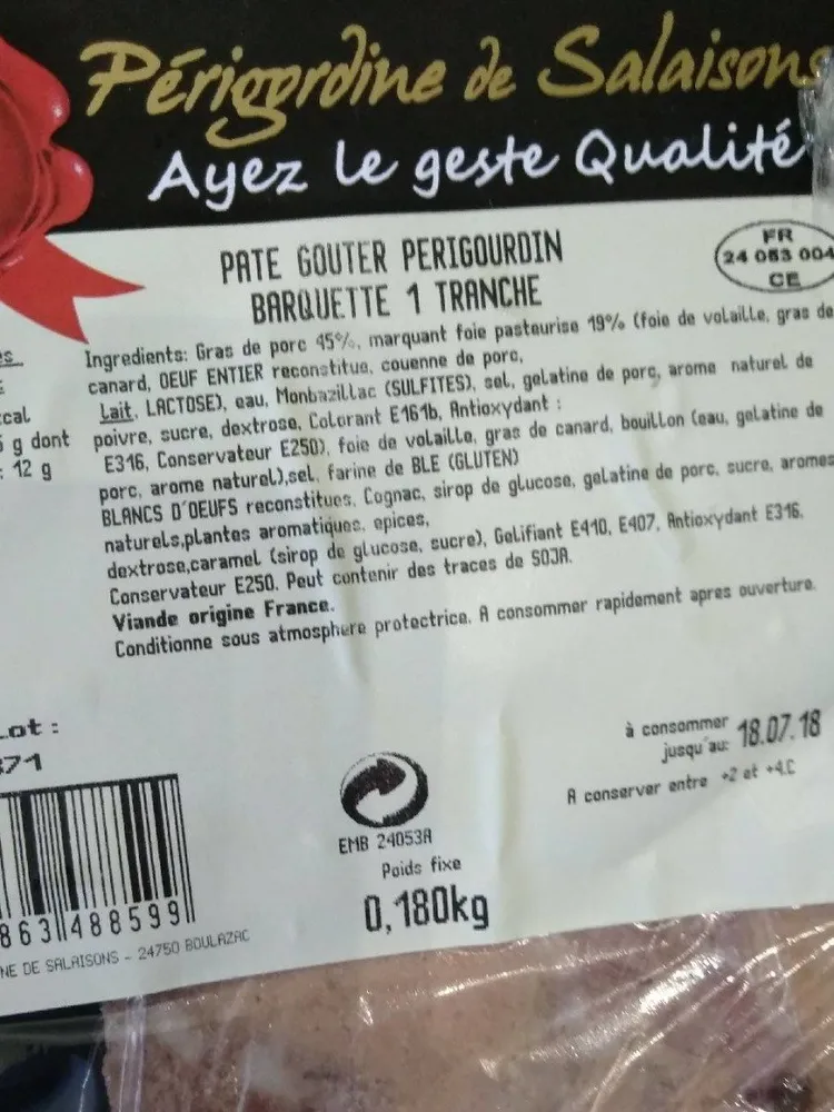 Pâté goûter perigourdin
