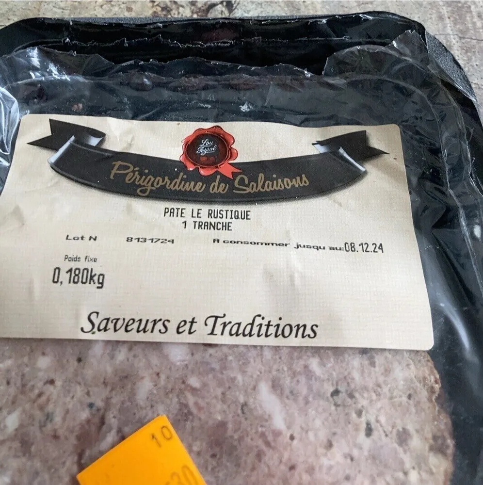 PATE LE RUSTIQUE 1 TRANCHE