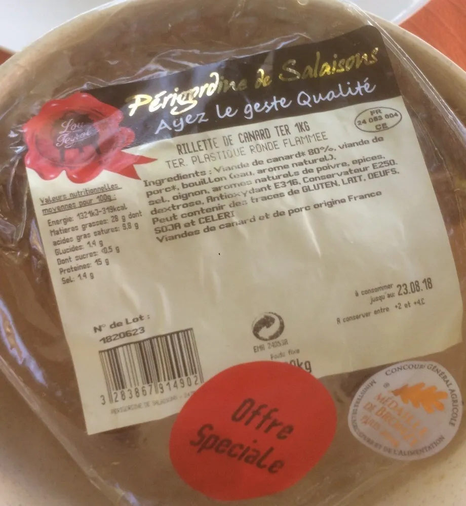 Rilette de canard