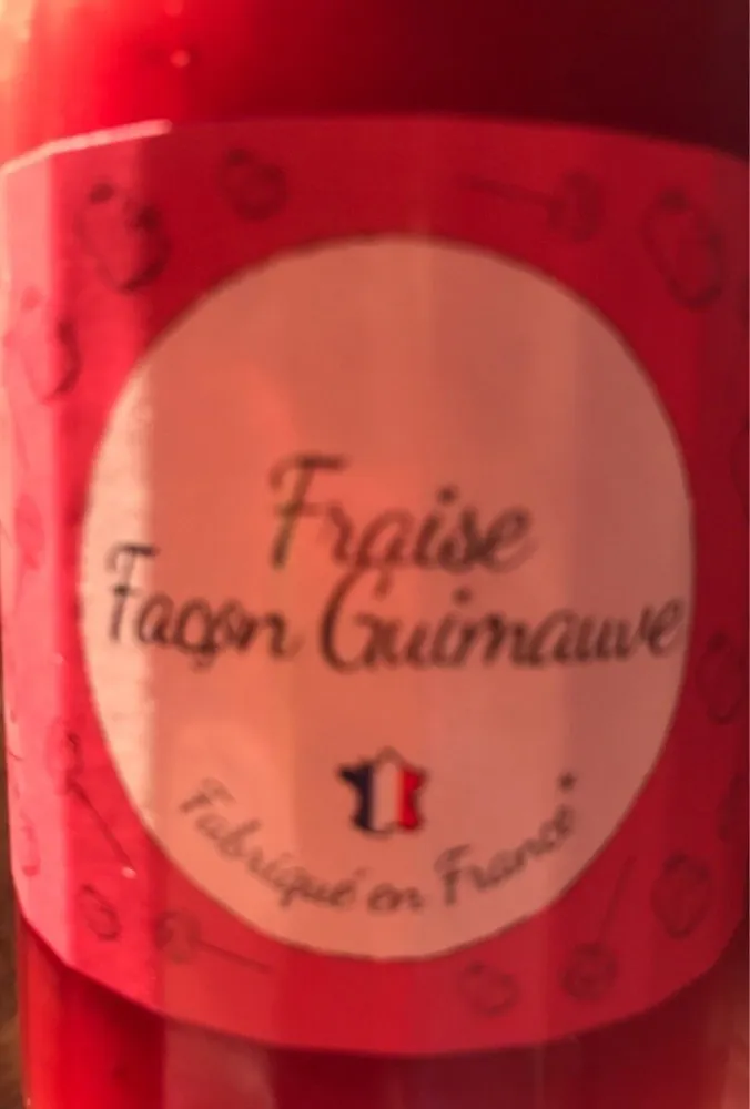 Confiture fraise facon guimauve