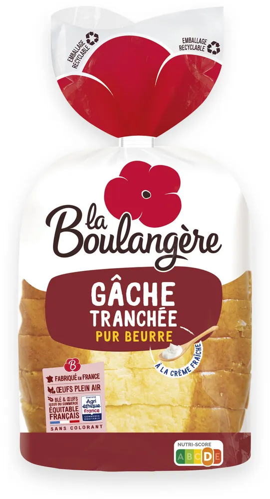 Gâche tranchée pur beurre 400g